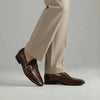 LE TORO Brown Leather Monk Strap Loafers