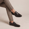 LE TORO Classic Black Formal Slip-On Shoes