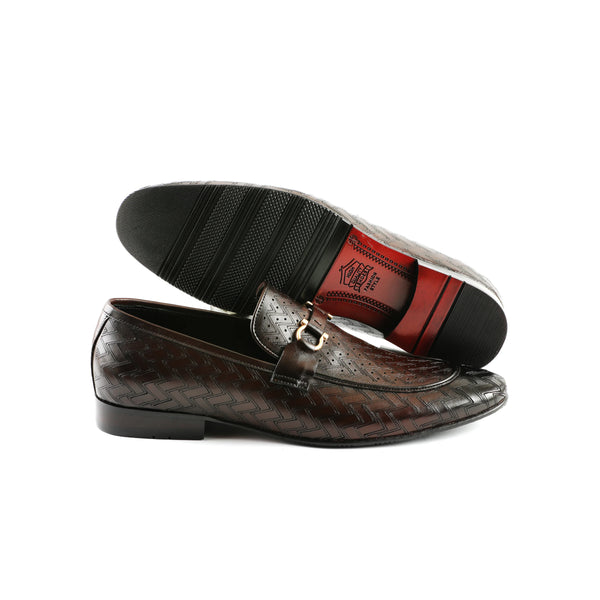 LE TORO Premium Laser-Cut Detail Slip-On Shoes