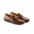 LE TORO Classic Tan Metal Buckle Leather Moccasins