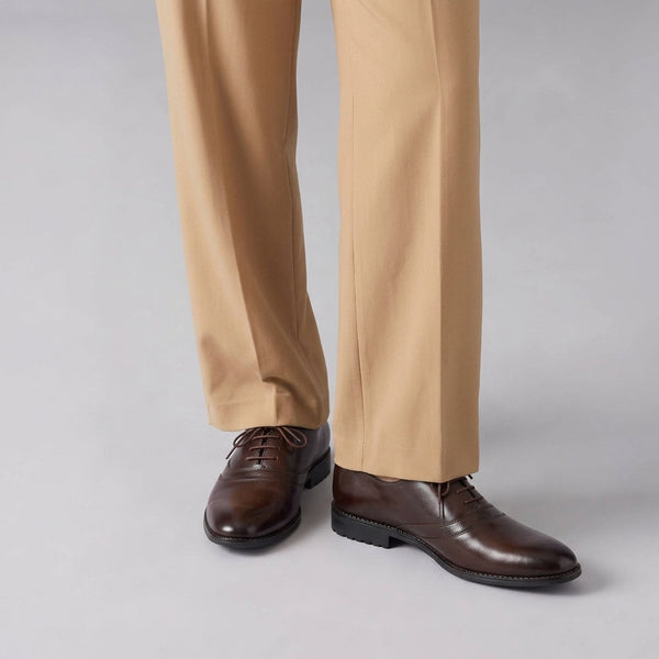 LE TORO Premium Office Wear Lace-Up Shoes for Men