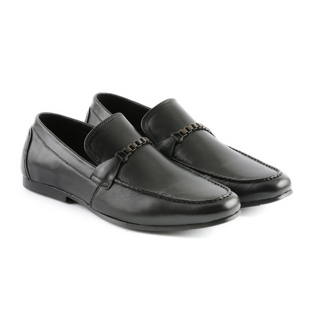 Premium Black Casual Leather Loafers – Comfort Meets Class