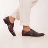 LE TORO Men's Stylish Dual-Tone Punch Detailing Casual Loafers