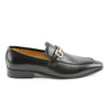 LE TORO Premium Black Metal Buckle Slip-On Shoes