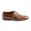 LE TORO Formal Tan Leather Shoes with Buckle