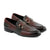 LE TOROClassic Maroon Leather Luxury Loafers with Buckle