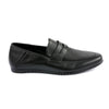 LE TORO Classic BlackLeather Penny Loafers
