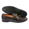 LE TORO Classic Brown Designer Luxury Loafers with Metal Buckle
