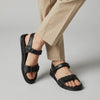 LE TORO Premium Black Haji Sandals for Men